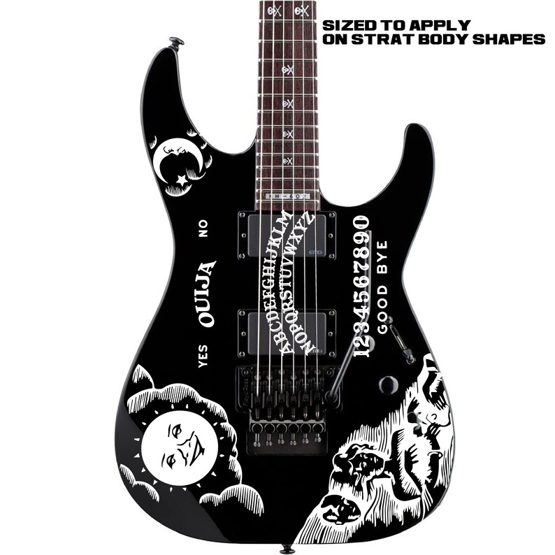 Ouija Hammet Vinyl Decal Set Kirk Strat Guitar Sticker Etsy