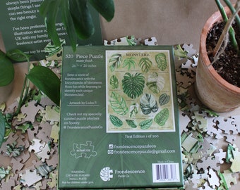 Monstera Plant Puzzle | 520 Piece Jigsaw - Etsy