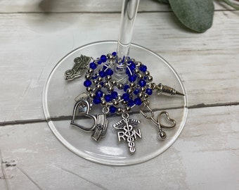 Nurse Wine Charm | Wine Charms | Perfect Gift for Nurse | Birthday Gift | Gift for Nurse | Nurse Graduation Gift | Christmas Gift for Nurse