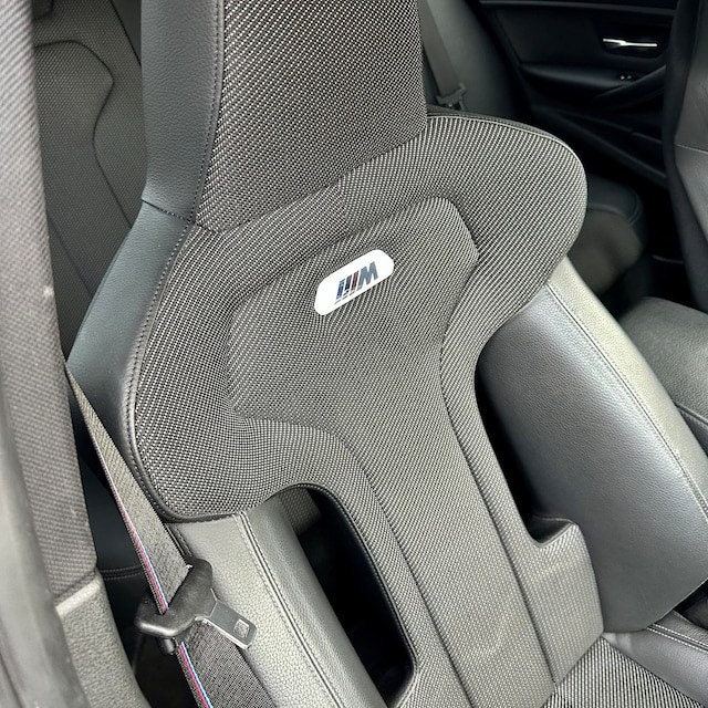 F83 Rear Leg Room F80 / F82 / F83 BMW M3 M4 Seat Badge Emblem Repair Kit - SILVER ...