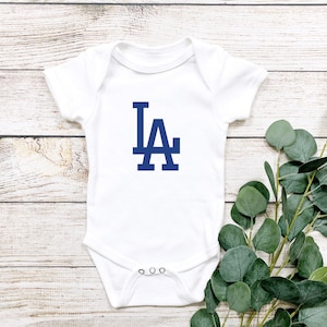 Dodgers Personalized Newborn Royal Blue Onesie