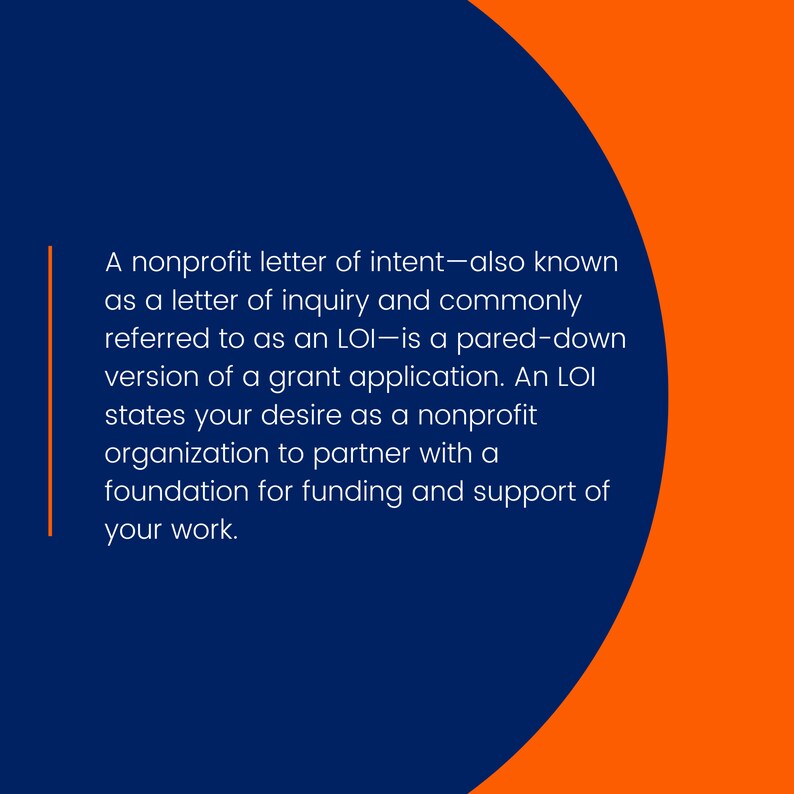 Nonprofit Grant Letter of Interest LOI Template Grants Grant Proposal