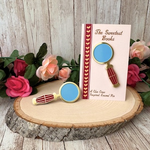 Nancy Drew Magnifying Glass Enamel Pin | Soft Enamel Pin | Nancy Drew Merch | Girl Detective | Nancy Drew Gifts