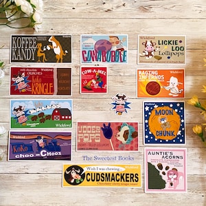 Nancy Drew Wickford Candies Die Cut Stickers | Trail of the Twister | Aesthetic Stickers | Notebook Stickers | Handmade Stickers