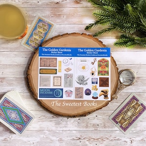 Nancy Drew The Golden Gardenia Sticker Sheets | Message in a Haunted Mansion | Aesthetic Stickers | Notebook Stickers | Handmade Stickers