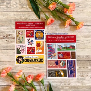 Nancy Drew Wickford Candies Sticker Sheets | Trail of the Twister | Aesthetic Stickers | Notebook Stickers | Handmade Stickers