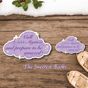 Nancy Drew Mystico the Magnificent Sticker | The White Wolf of Icicle Creek | Aesthetic Stickers | Notebook Stickers | Handmade Stickers