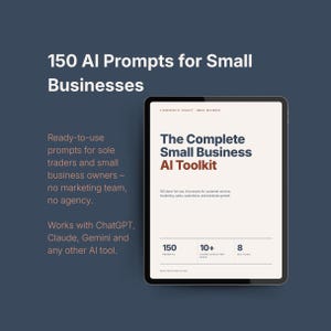 Small Business AI Prompts | 150 ChatGPT Toolkit for Owners | Marketing Sales Admin | Instant Download PDF