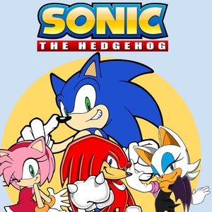 Sonic The Hedgehog Coloring Book/ Digital/ Instant Download/ 104 Pages