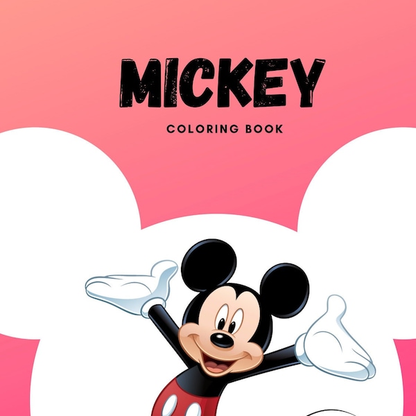 Mickey Mouse & Friends Coloring Book/ Digital/ Instant Download/ 50 Pages