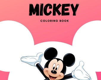Mickey Mouse & Friends kleurboek/digitaal/Instant Download/50 pagina's