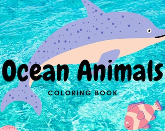 Ocean Animals Coloring Book/ Digital/ Instant Download/ 15 - Etsy Ocean Animals Coloring Book/ Digital/ Instant Download/ 15 - Etsy