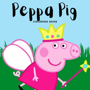 Libro para colorear de Peppa Pig/ Digital/ Descarga instantánea/ 40 páginas