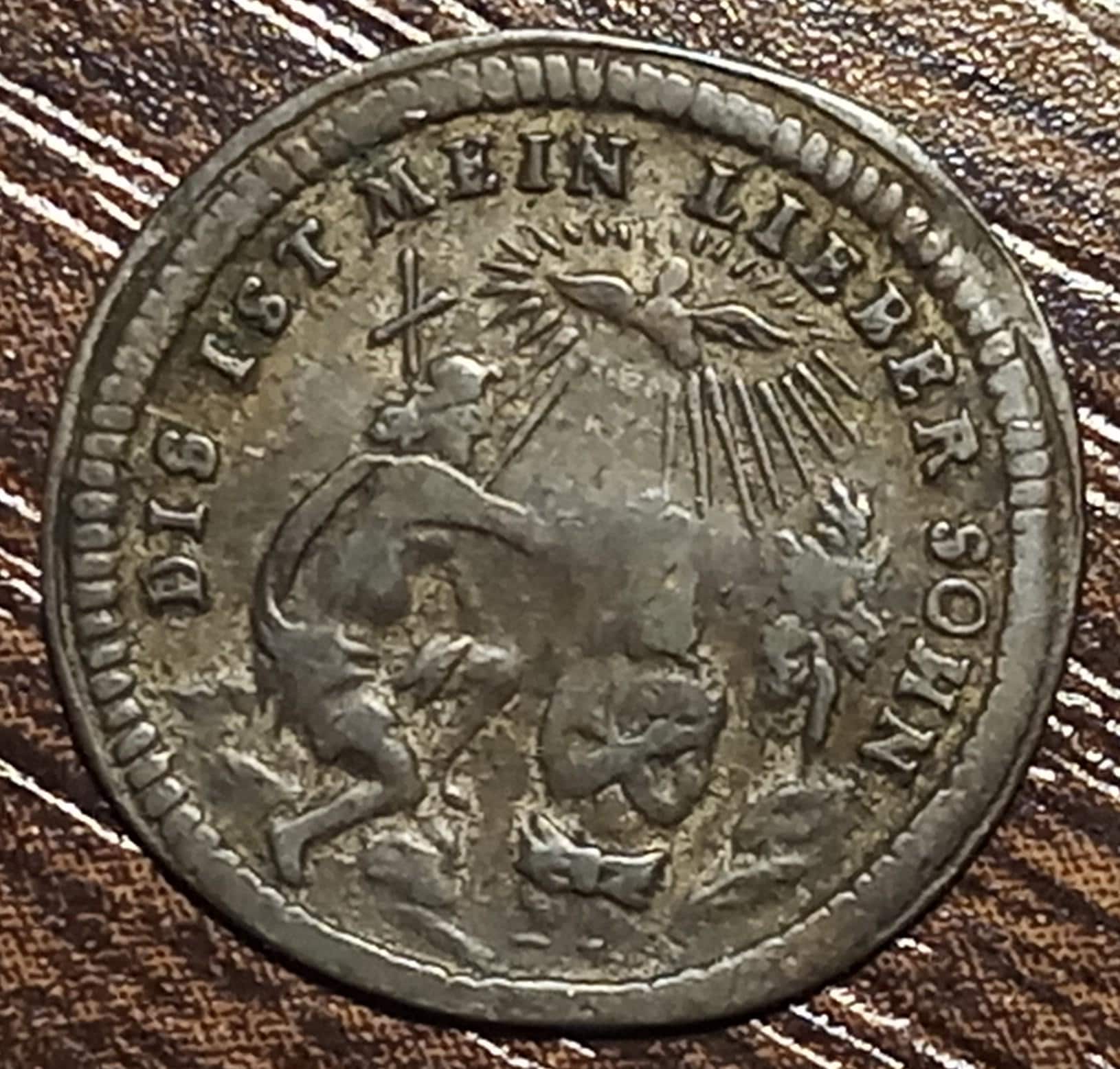 1700 German Nurnberg Silver Kreuzer Full bold details!