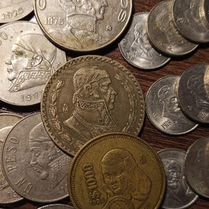 1900&#39;s Mexico Peso Centavos 50 Coins Full bold dates!
