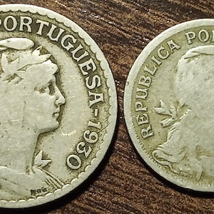 1930 & 1931 Portugal Escudos Centavos Full bold dates!