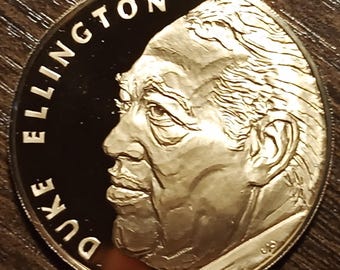 1974 USA Duke Ellington Master Musician Commemorative Medal Brilliance!