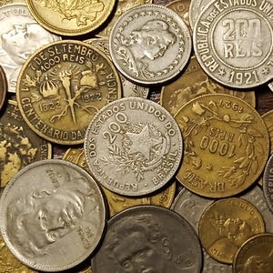 1900&#39;s Brazil Reis 50 Coins Vintage Full bold dates!