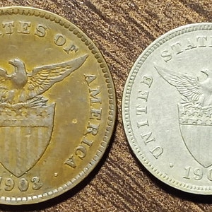 1903 US/Philippines Centavos Full bold dates!