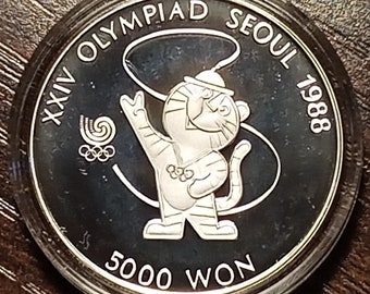 1986 South Korea Silver 5000 Won Brilliant Proof