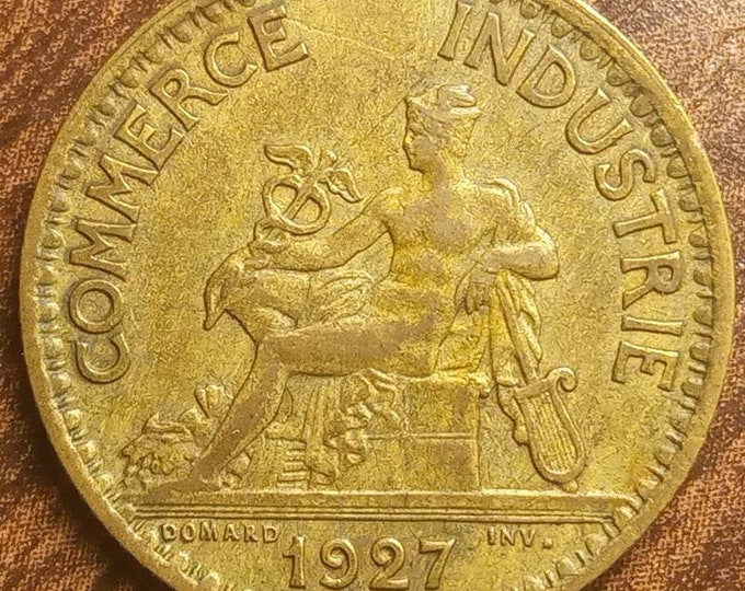 1927 France One Franc Full Bold Date Etsy