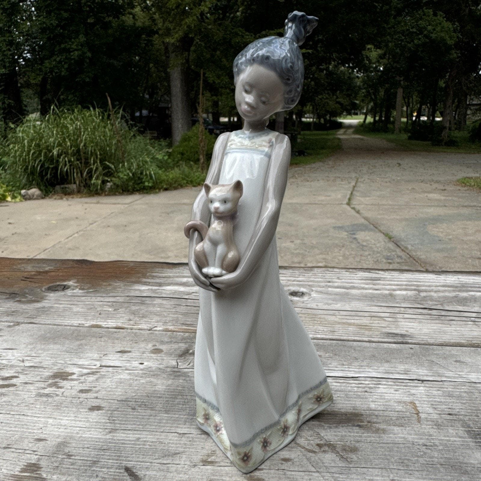Lladro Cat Figurine - Etsy