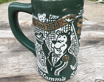 Hamm's St. Patrick's Day-stenen bierkroes 1974 koffiemok O'Hamm's Salutes the Irish