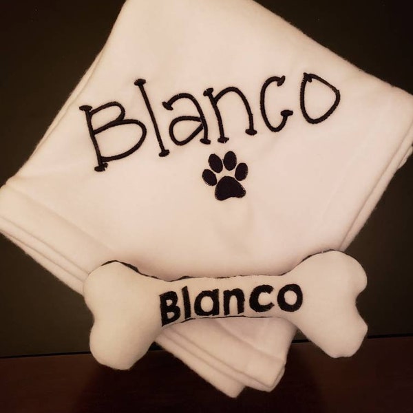 Customized Embroidered Dog Blanket