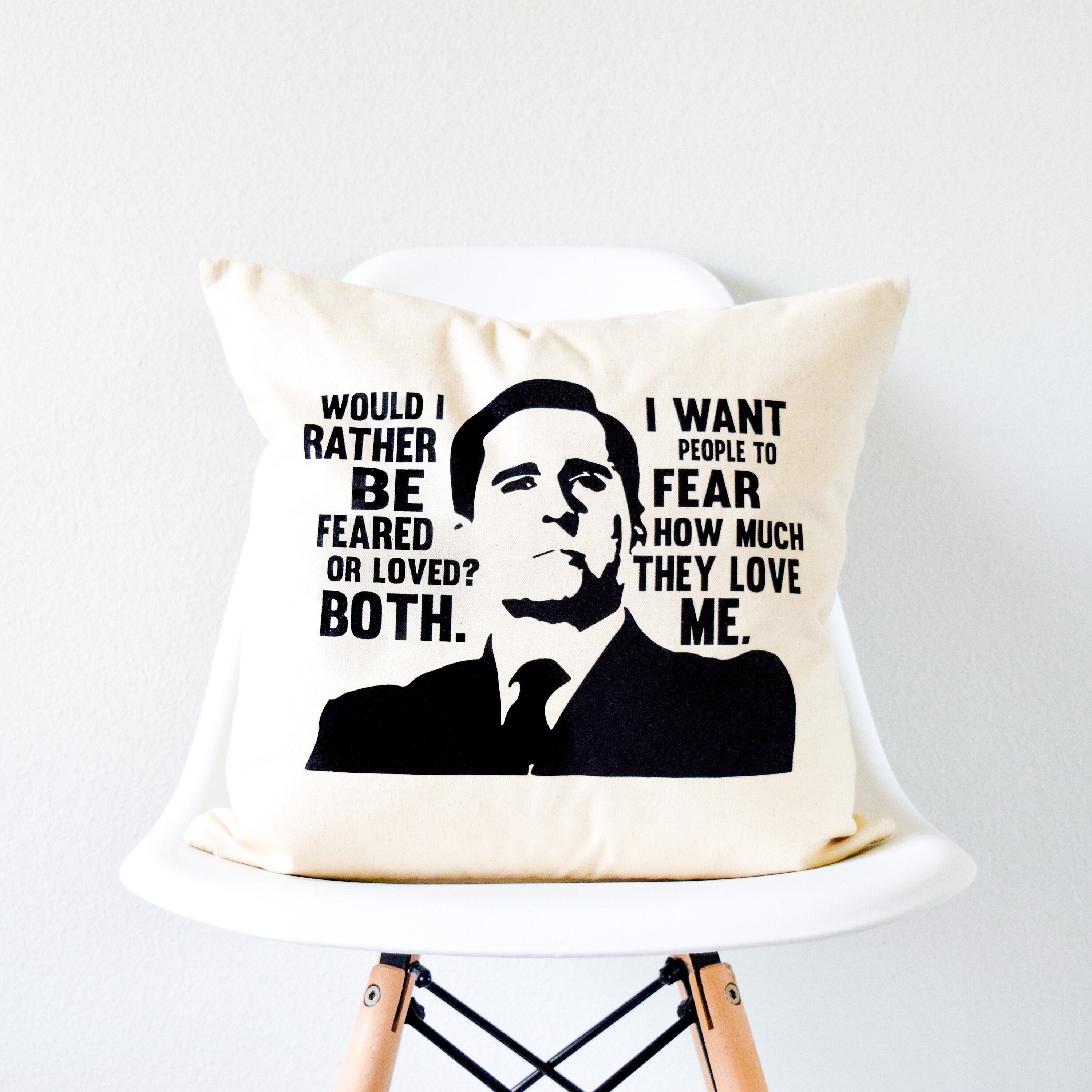 Feared or Loved the Office Michael Scott Quote Pillow - Etsy