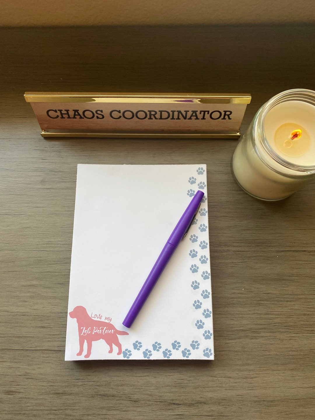 Love My Lab Partner Notepad, Labrador Notepad, Labrador Mom, Labrador ...