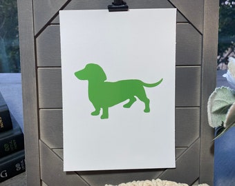 Dachshund Art Print, Gifts for Dachshund Lovers, Home Decor, Farmhouse Decor, Minimalist Decor, Dachshund Art, Weiner Dog Art, Dog Art