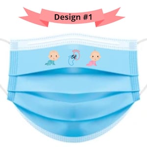 Masques de douche de bébé personnalisés pour les clients | Masques jetables personnalisés | Le parti favorise | Les faveurs d’anniversaire |
