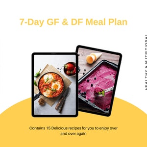 7-Day Gluten Free & Dairy Free Meal Plan | Lactose Intolerance | Gluten Intolerance | Simple Meal Plan | Recipes | Shopping List