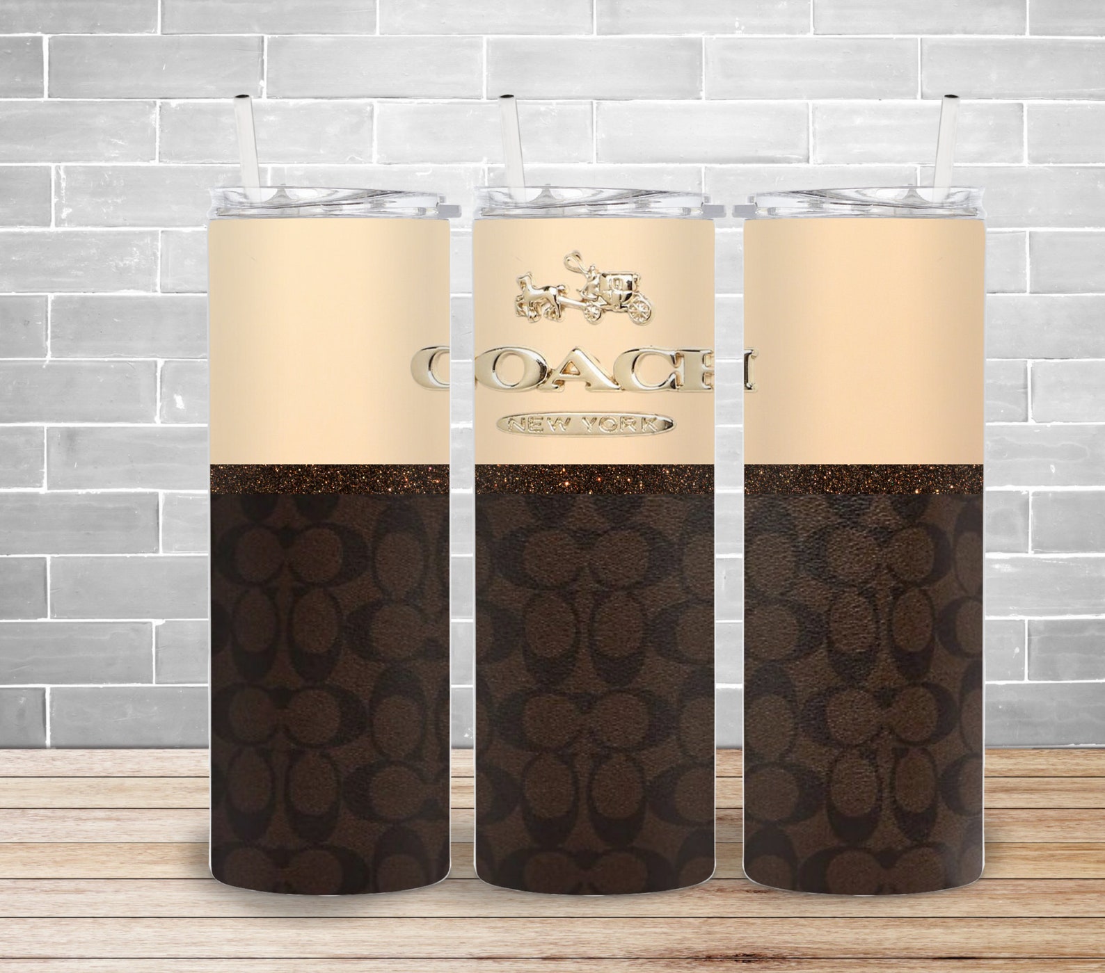 Coach Designer Tumbler Wrap 20 Oz Etsy