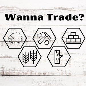 Siedler von Catan - Lust auf Handel? - Digitale SVG- und PNG-Datei