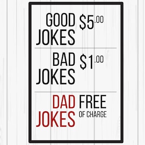 Chistes divertidos de papá gratis - Descarga digital SVG y PNG