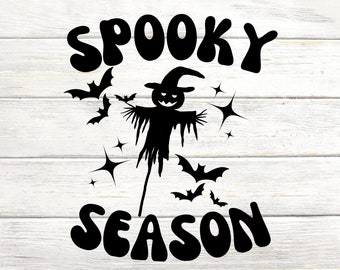 Spöksäsong - Halloween SVG & PNG digital nedladdning