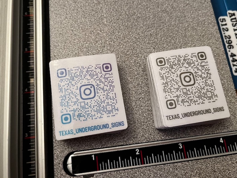 Small QR Code Stickers 20 Pack Etsy