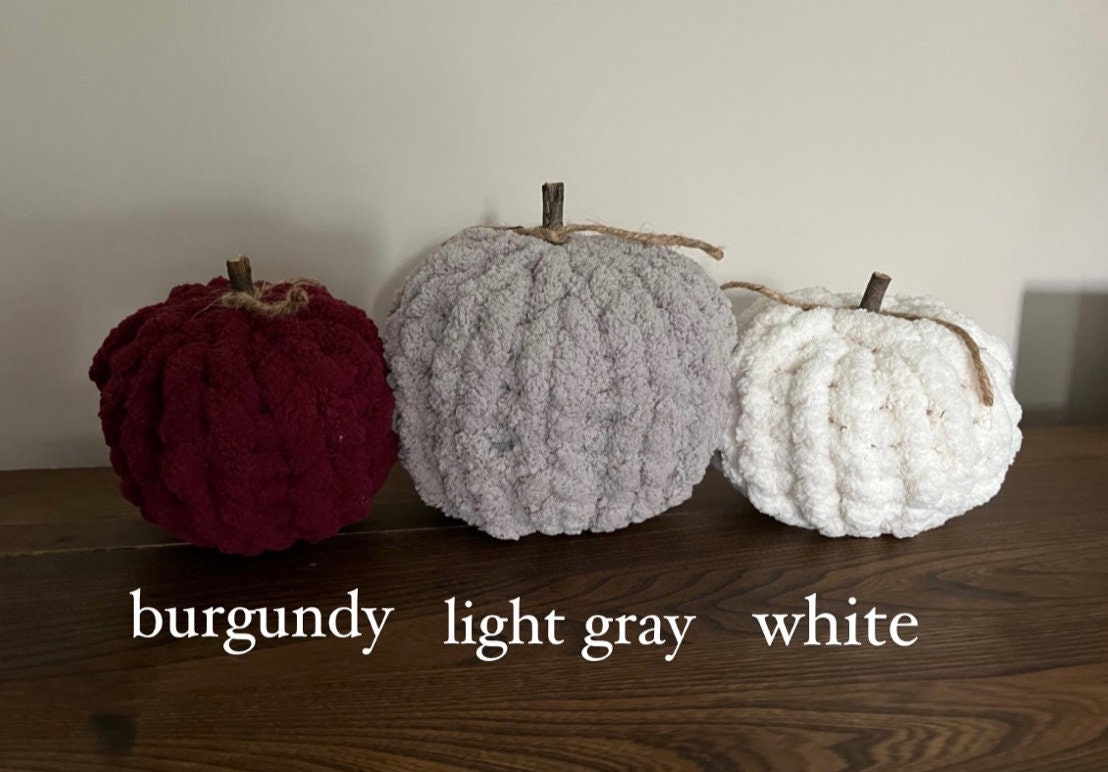 Chunky Knit Pumpkin Etsy