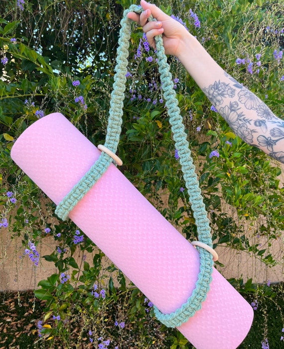 Macrame Yoga Mat Strap Handmade Macrame Blanket Holder Beach Towel