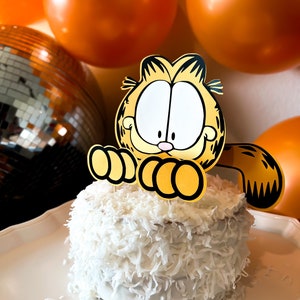 Garfield Inspired Cake Topper Decoration for Birthday Parties, Events ...