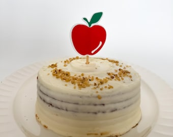 Apple Cake Topper Decoration for Birthday Parties, Baby Showers, or Events
