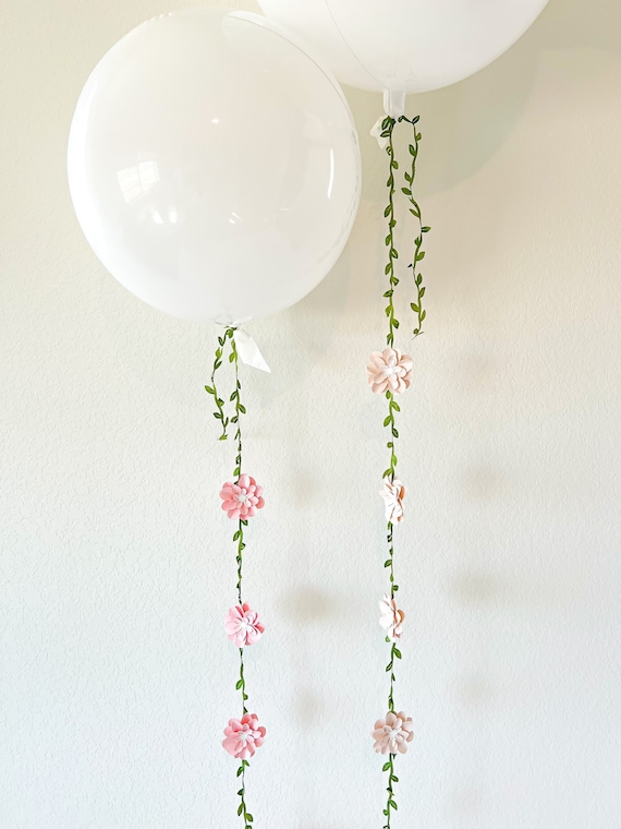 Pink Flower Balloon Tail/string/garland/vine for Birthdays