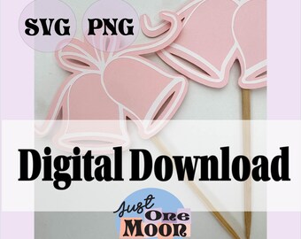 Wedding Bells Cutout |  *DIGITAL DOWNLOAD*|  SVG Cut File |  For Cricut, Siser, ScanNCut, or Silhouette |