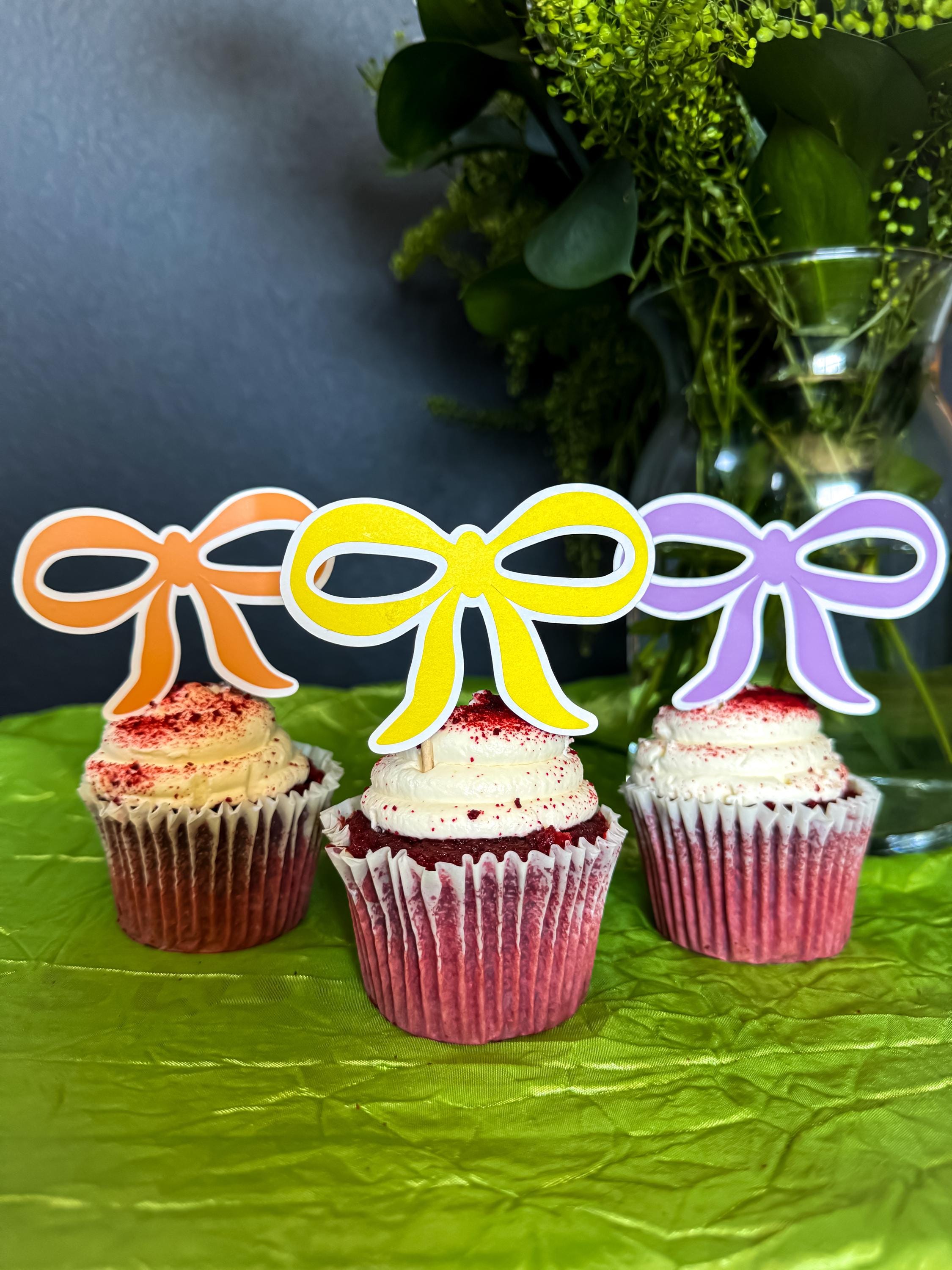 50 Decorazioni Per Torte A Fiocco Nero | Nastro Di Raso Per Cupcake E Feste | Matrimoni E Baby Shower - 4