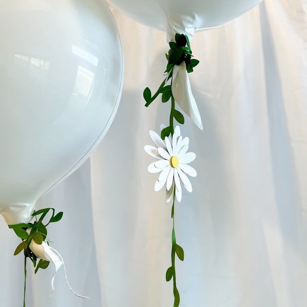 Daisy Chain Flower Balloon Tail/String/Garland/Vine for Birthdays, Showers, and Parties