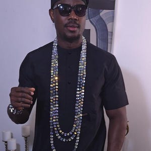 Men&#39;s Luxury African Necklace And Bracelets