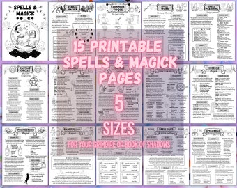 Magiska trollformler för nybörjare, grunderna i häxkonst, skydd, rökelse, ljus, mörka grimoireark, sidor från skuggornas bok, babyhäxguide