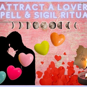 Duidelijke minnaarspreuk | Trek liefdemagie aan Sigil-ritueel | DIY Vriend Vriendin Partner Energie