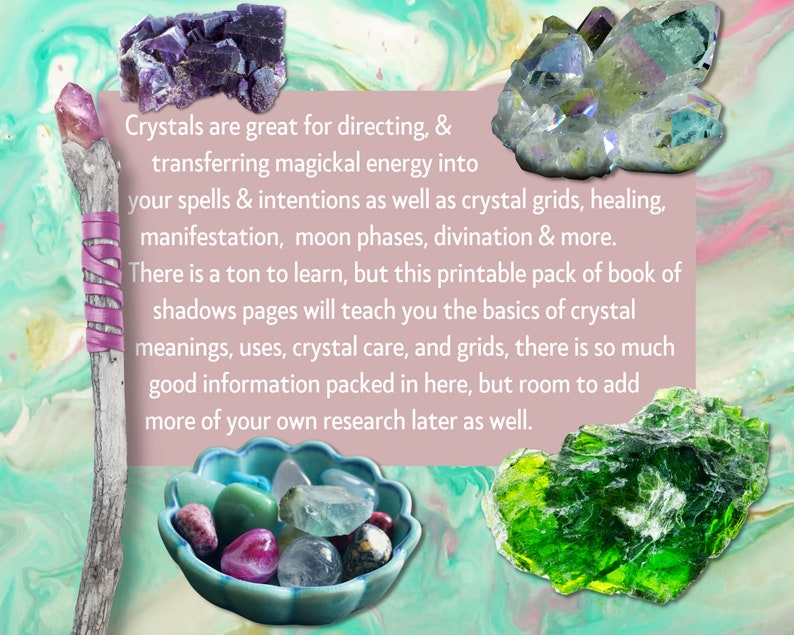 Crystal Magick for Beginners Basics of Crystals Crystal - Etsy